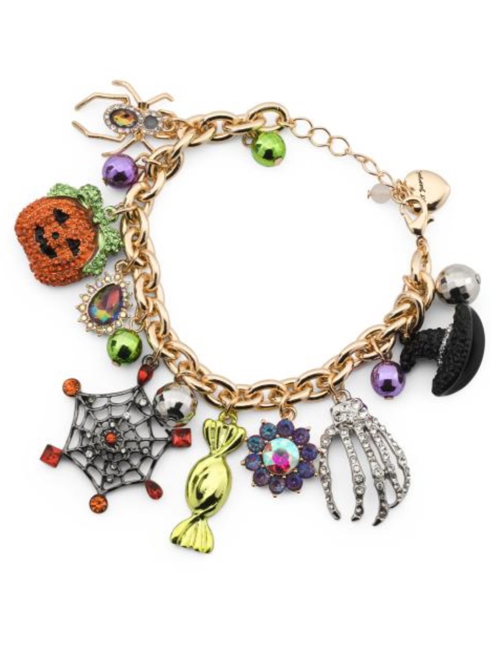 Betsey Johnson Scream Queen Halloween Charm Bracelet New